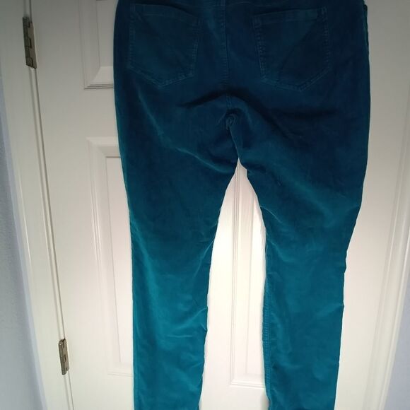 SO 15 Teal Corduroy Full Length Pockets Zipper Women’s Skinny Jeans - Picture 6 of 6